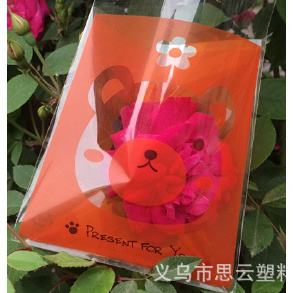 ถุงคุ๊กกี้ ฝากาว ขนาด 10×10 ซม. จำนวน 95-100 ชิ้นต่อแพ็ค ชุดที่ 2/6