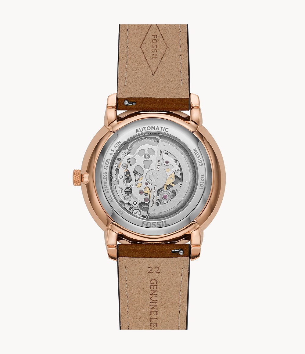 Fossil ME3195 นาฬิกาผู้ชาย Neutra Skeleton Automatic Men's Watch