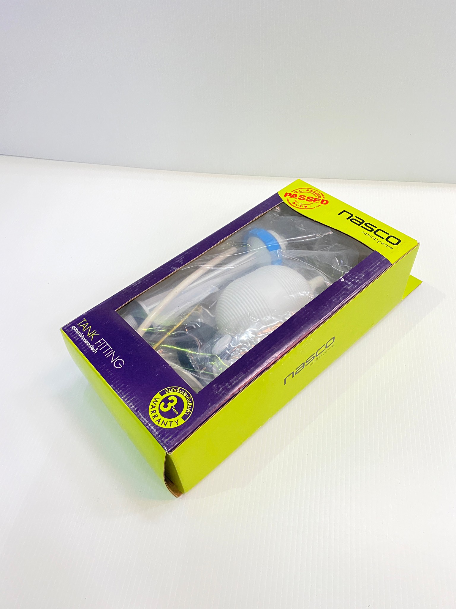 NASCO ชุดอุปกรณ์ในหม้อน้ำชักโครก NF-9401 แบบกดด้านข้าง1 ระบบ 1 ชุด มี 5 ชิ้น