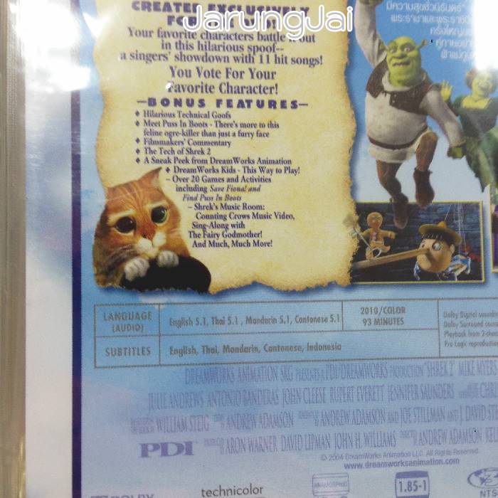 DVD Shrek ภาค 2 เชร็ค eng/thai / mvd