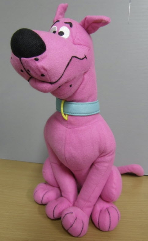 สกูบิดู (Scooby Doo) สีชมพู ขนาด 14 นิ้ว (มือสอง)