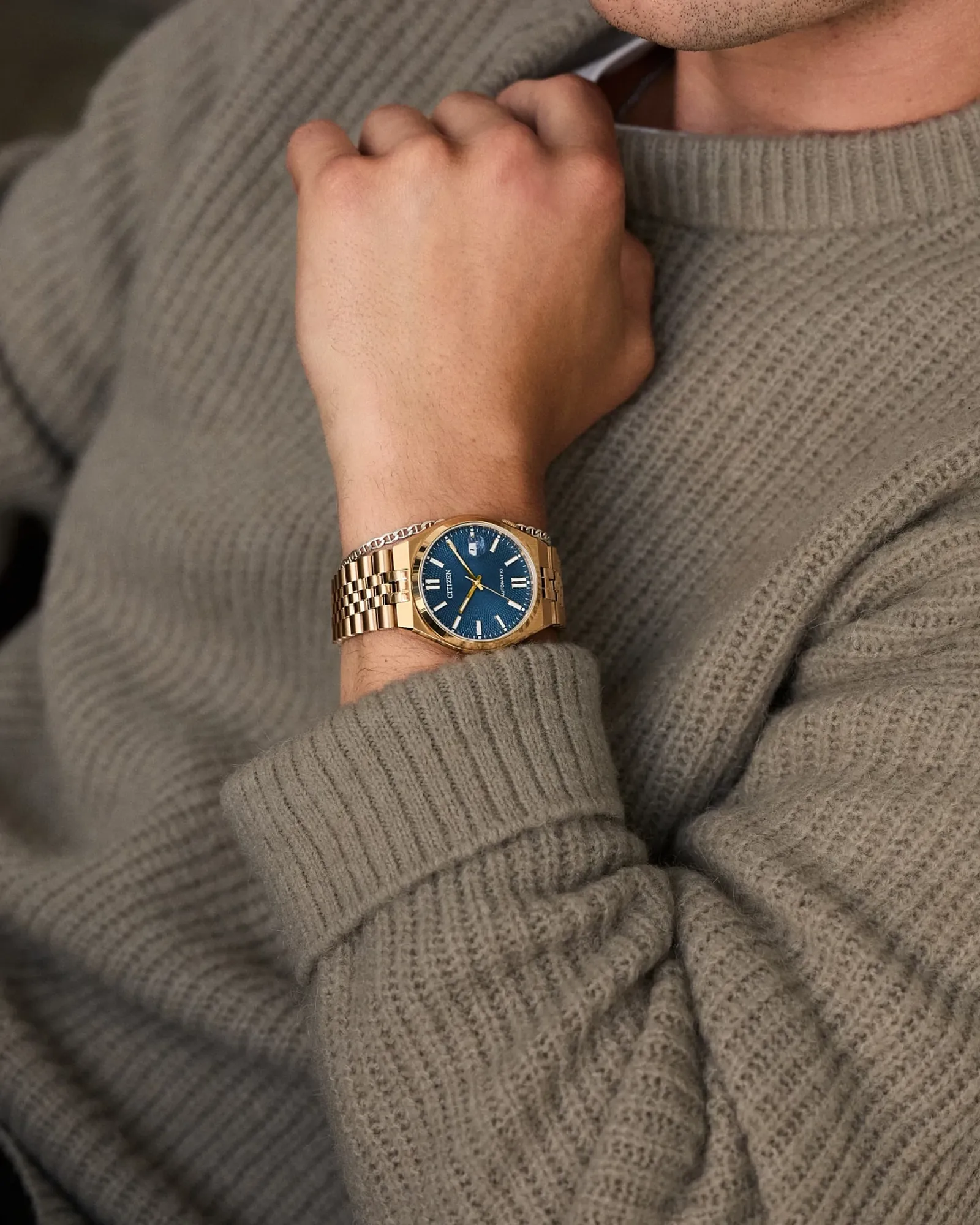 Citizen NK0023-57L นาฬิกาผู้ชาย TSUYOSA 60 Automatic Men's Watch