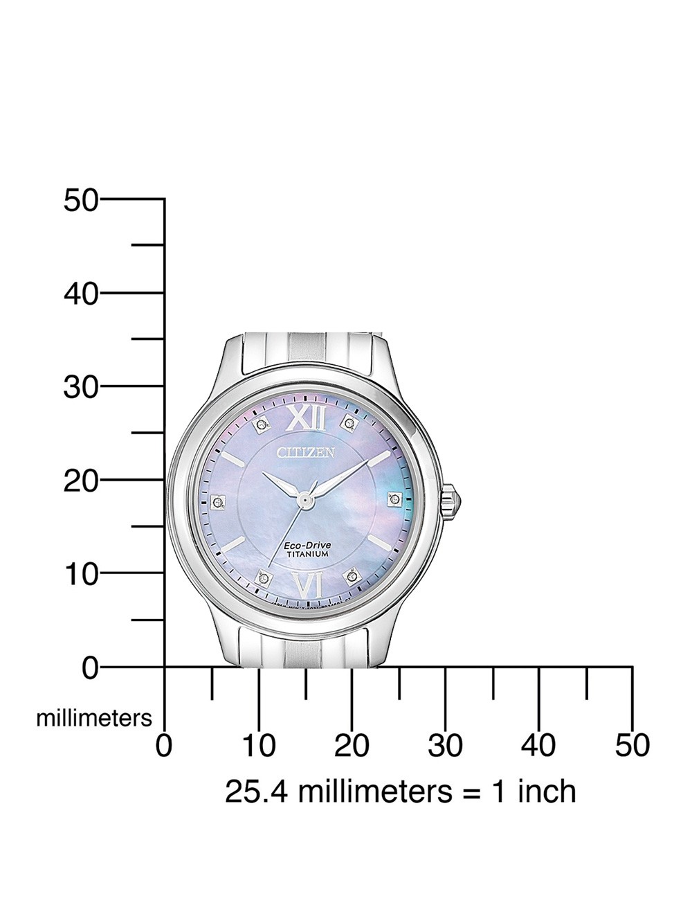 Citizen EM0720-85Y นาฬิกาผู้หญิง Eco-Drive Titanium Women's Watch