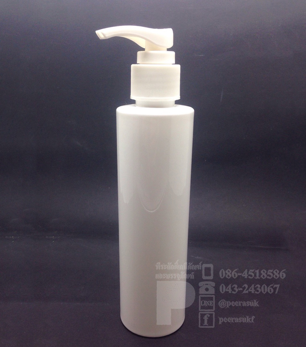 SA200 ml สีขาว+ปั้มขาว แพคละ 10 ชิ้น