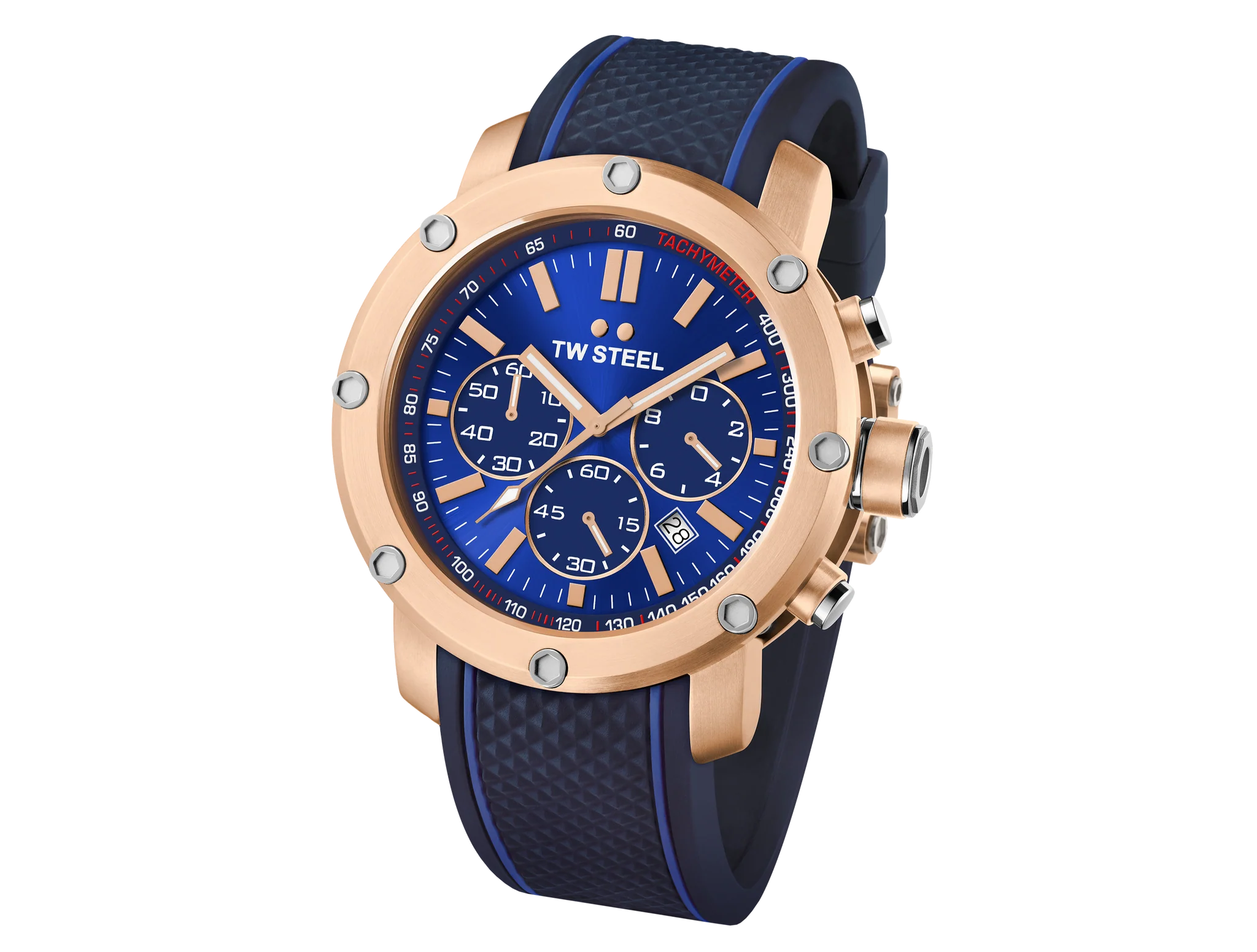 TW Steel TS3 นาฬิกาผู้ชาย Grandeur Tech Cronograph Quartz Men's Watch