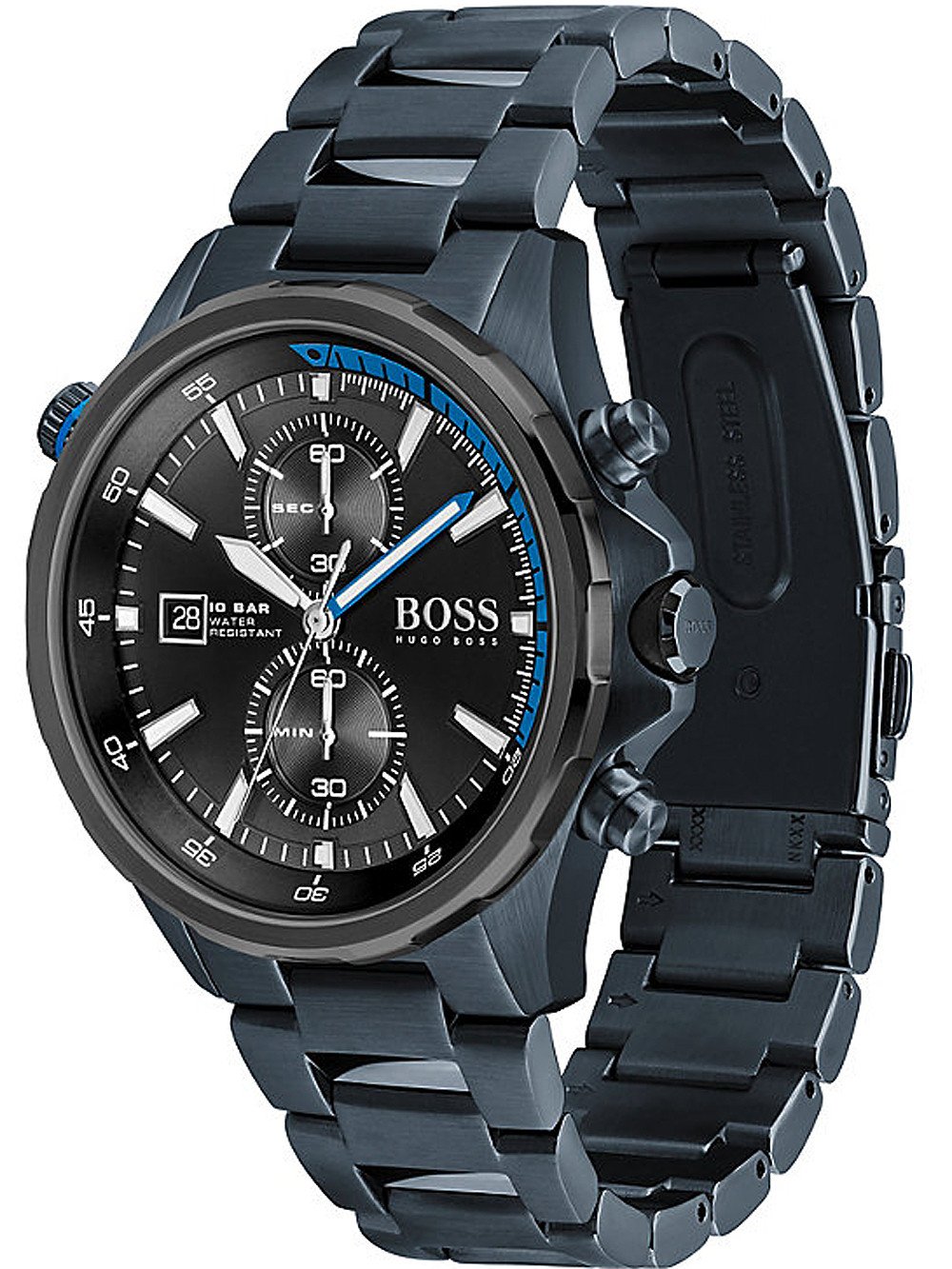 Hugo Boss 1513824 นาฬิกาผู้ชาย Globetrotter Chrono Quartz Men's Watch