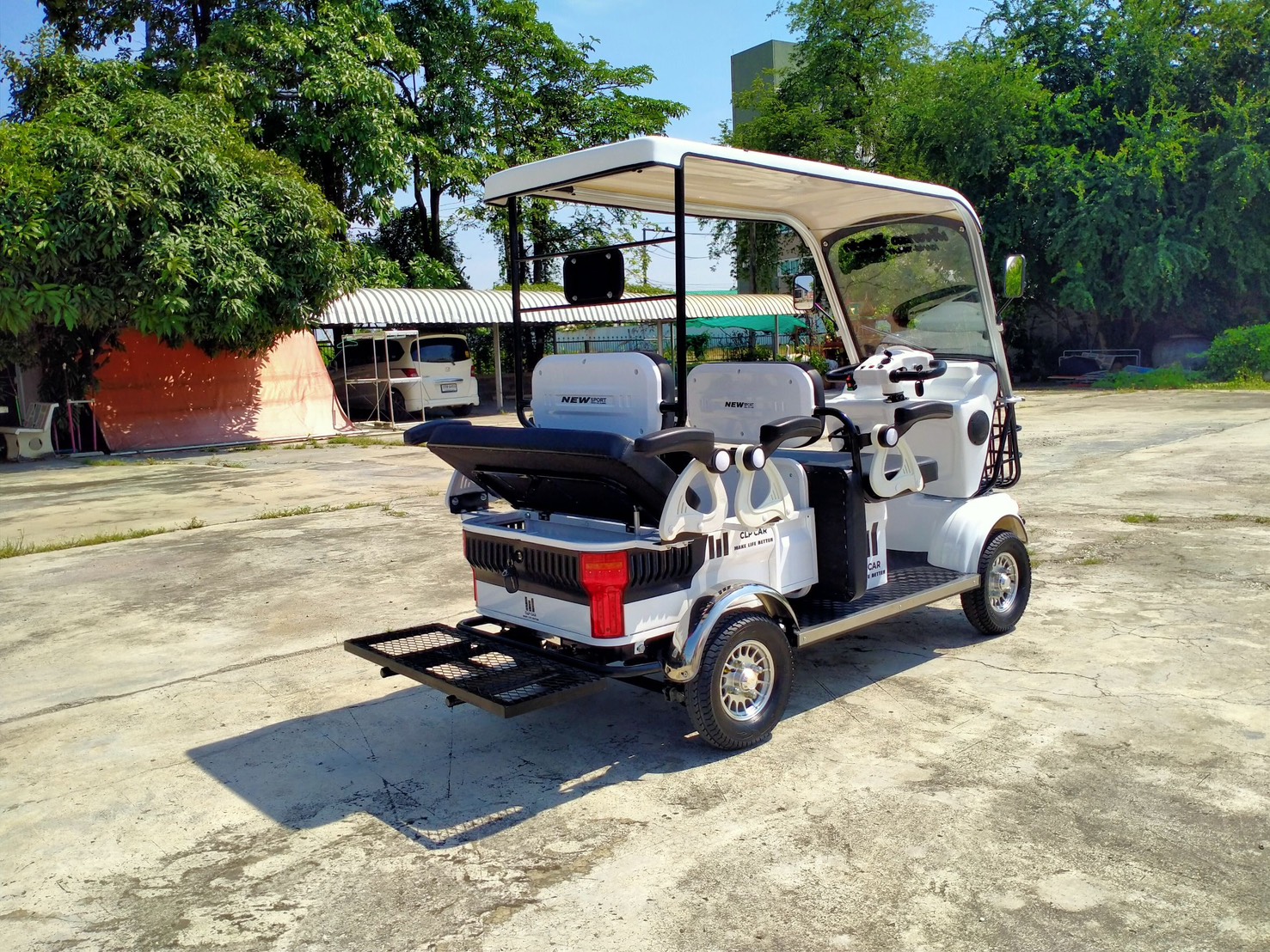 รถไฟฟ้า 4 ล้อ 6 ที่นั่ง (คนไซส์ใหญ่) รุ่น M-01ฺB BIG PLUS ยี่ห้อ CLP CAR ขับแฮนด์บิด