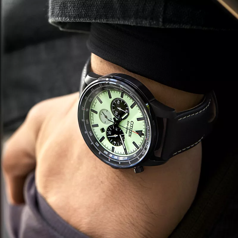 Citizen CA4505-21X นาฬิกาผู้ชาย Chrono Eco-Drive Men's Watch