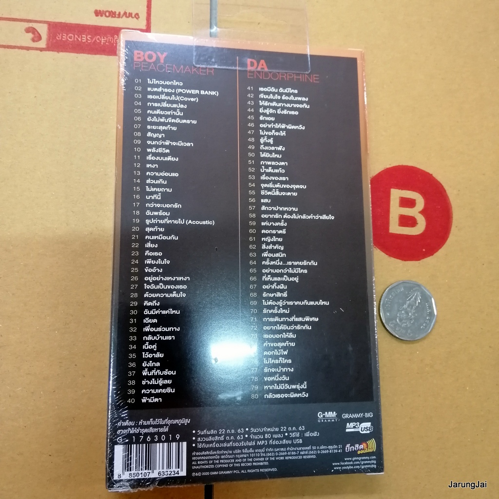 usb boy peacemakr da endorphine double hits ไม่ไหวบอกไหว แบตสำรอง เธอเปลี่ยนไป mp3 usb gmm