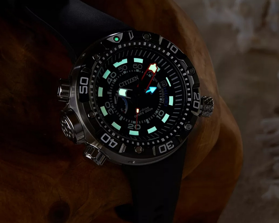 Citizen BN2029-01E นาฬิกาผู้ชาย Eco-Drive Promaster Aqualand DLC ISO Divers 200m Men's Watch