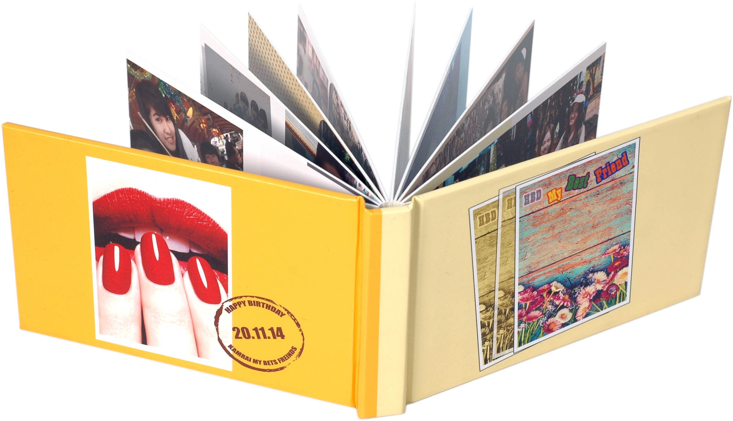 ของขวัญวันเกิด PhotoBook ขนาด 4x6 นิ้ว แนวนอน 20หน้า ปกแข็งพิเศษ เคลือบร้อน