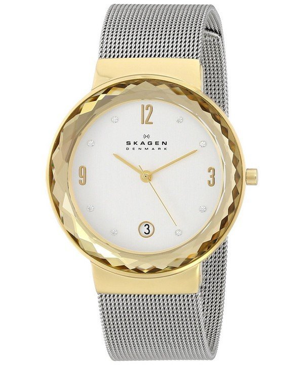 Skagen SKW2002 นาฬิกาผู้หญิง Skagen รุ่น SKW2002, Leonora Swarovski Crystal Mesh Women's Watch