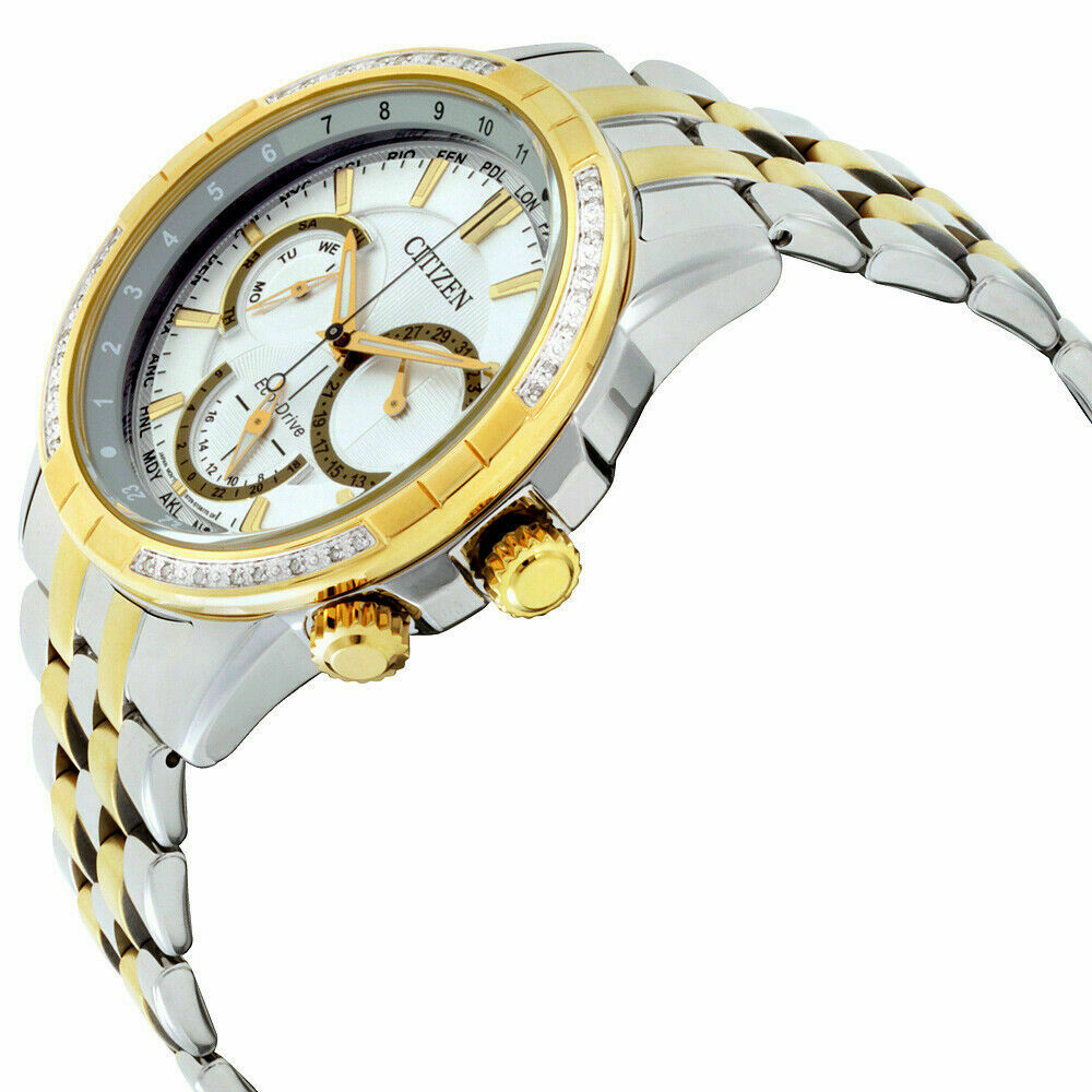 Citizen BU2084-51A นาฬิกาผู้ชาย Eco-Drive Calendrier World Time Men's Watch