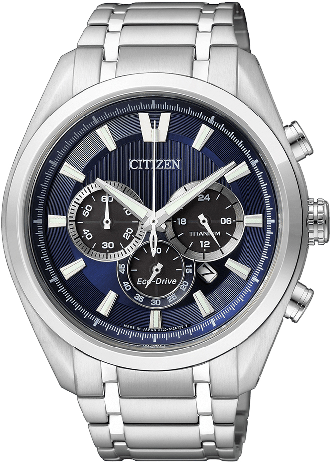 Citizen CA4010-58L นาฬิกาผู้ชาย Eco-Drive Chronograph Super Titanium Men's Watch
