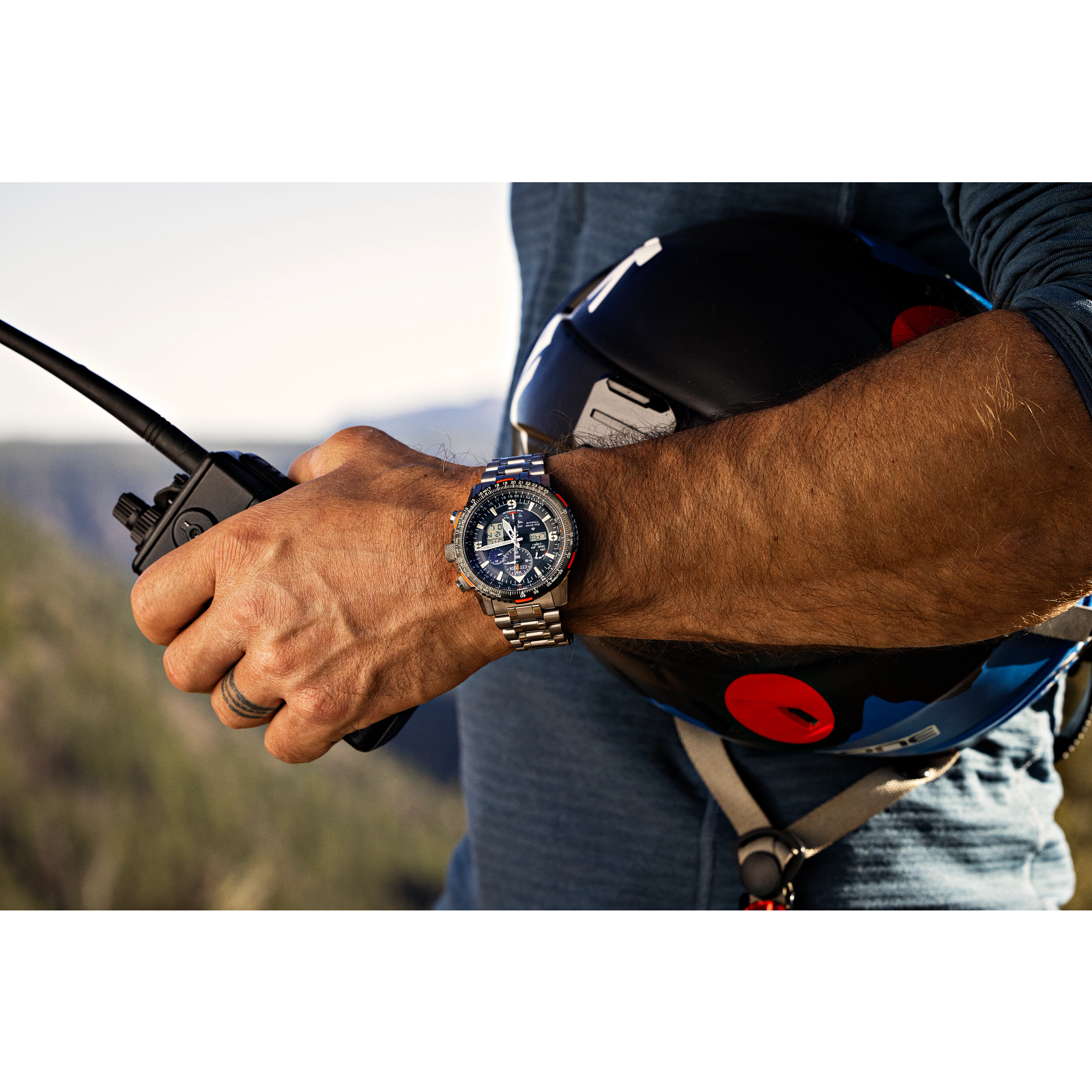 Citizen JY8108-53E นาฬิกาผู้ชาย Eco-Drive Promaster Skyhawk A-T Men's Watch