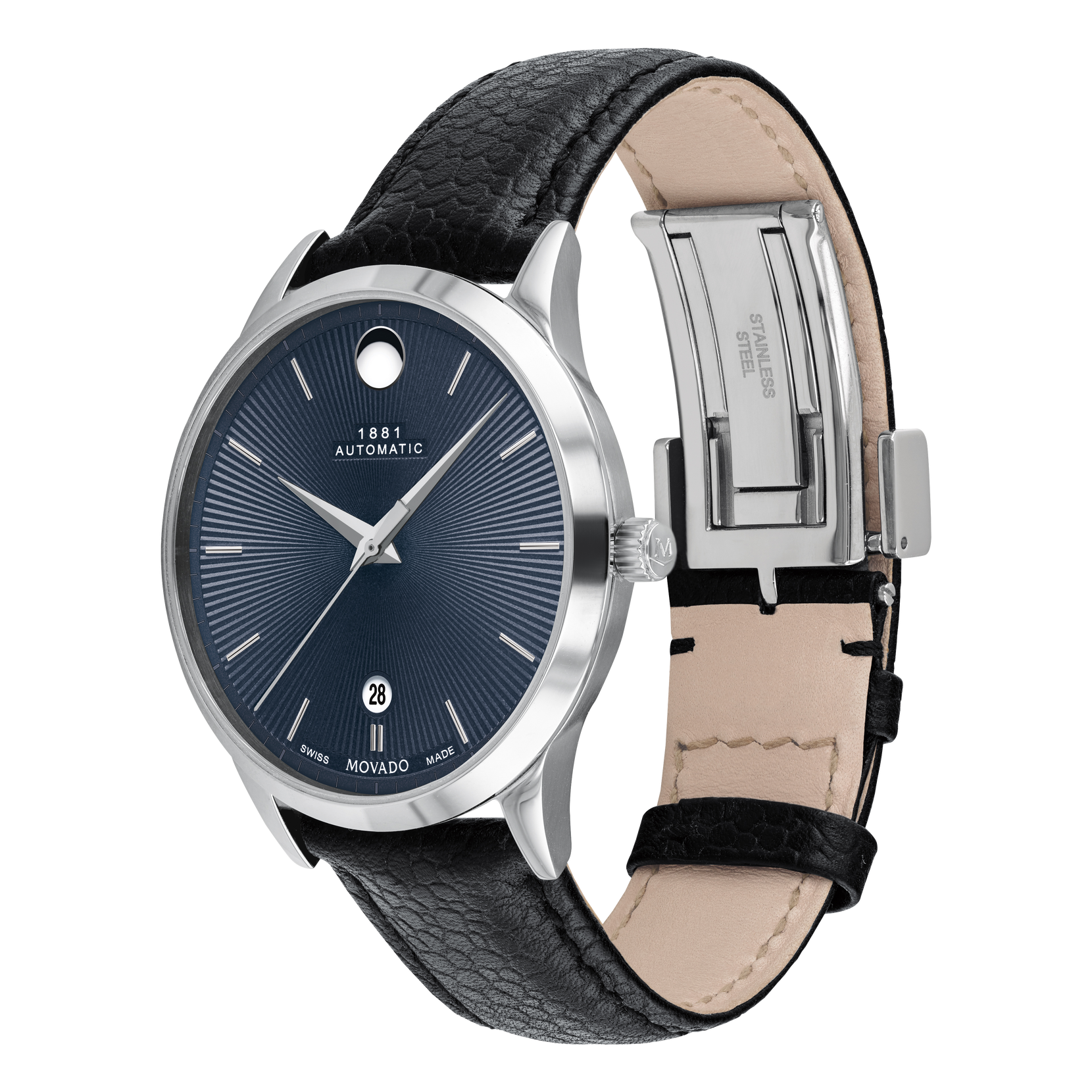 Movado 0607454 นาฬิกาผู้ชาย 1881 Automatic Men's Watch