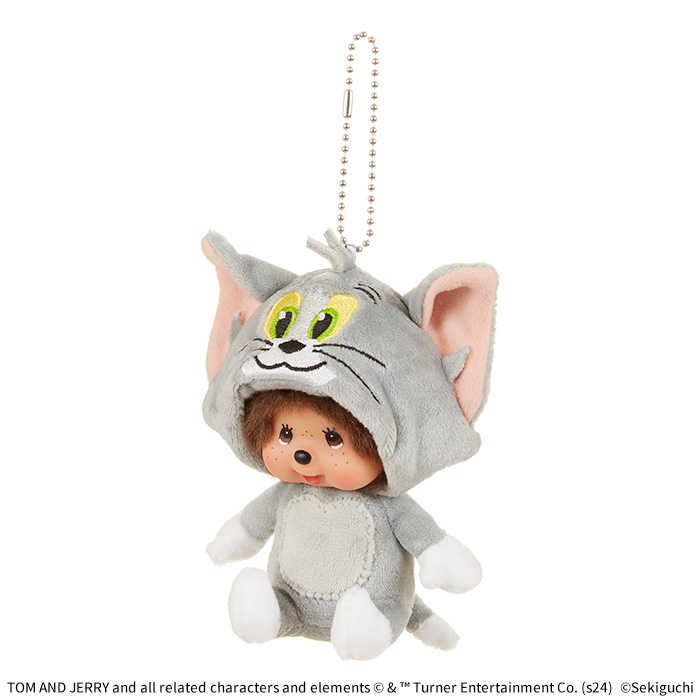 [PRE-ORDER] เซ็ท 2 ตัว พวงกุญแจ ตุ๊กตา ม่อนชิชิ ทอม แอนด์ เจอร์รี่ Monchhichi Tom and Jerry Size SS นำเข้าจากญี่ปุ่น Tom & Jerryトムとジェリー×モンチッチ SSキーチェーン