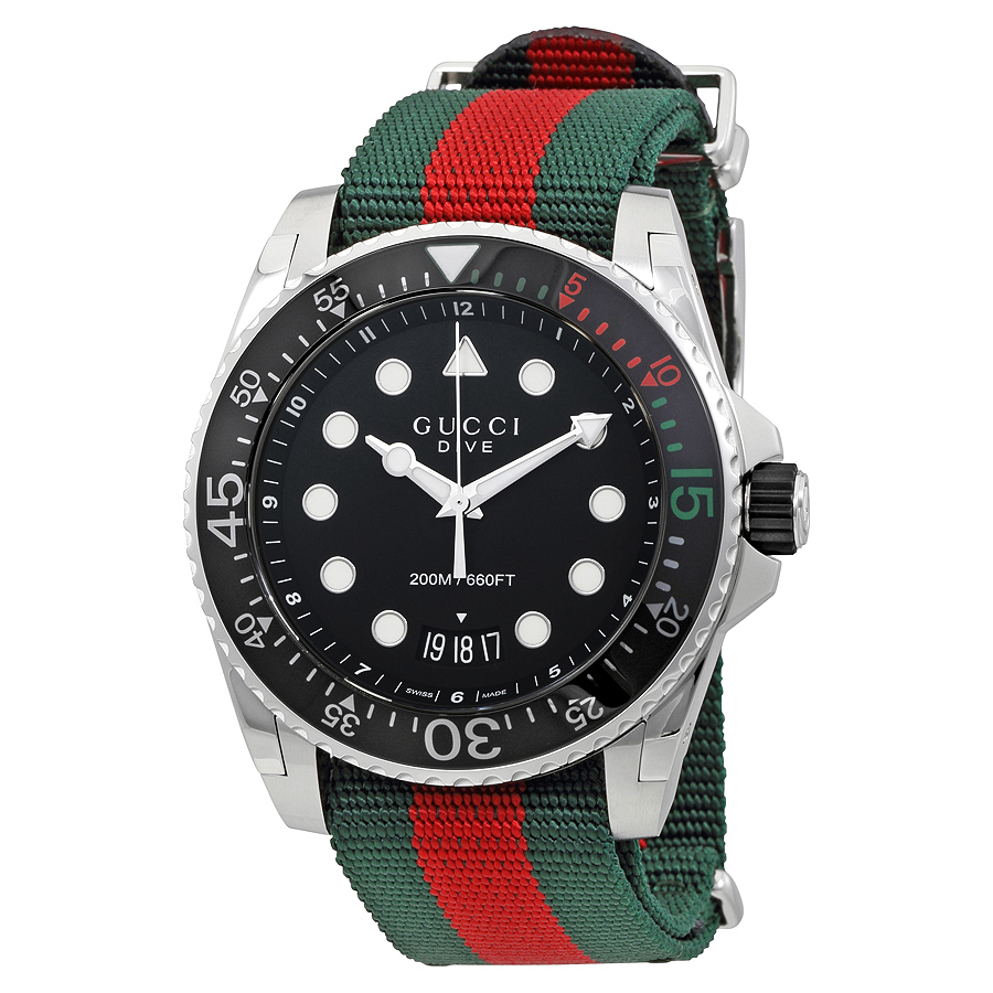Gucci YA136209 นาฬิกา Dive Quartz 45mm Men's Watch