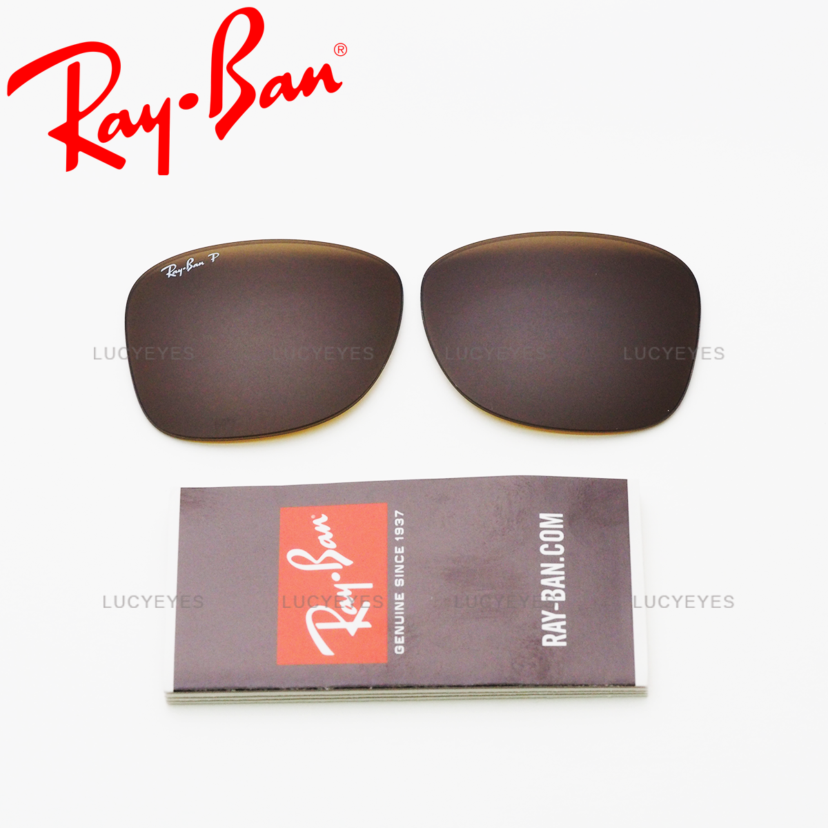 เลนส์ RAYBAN แท้ 100% RB4195F 6033/83, WAYFARER LITEFORCE เลนส์สีน้ำตาล Polarized