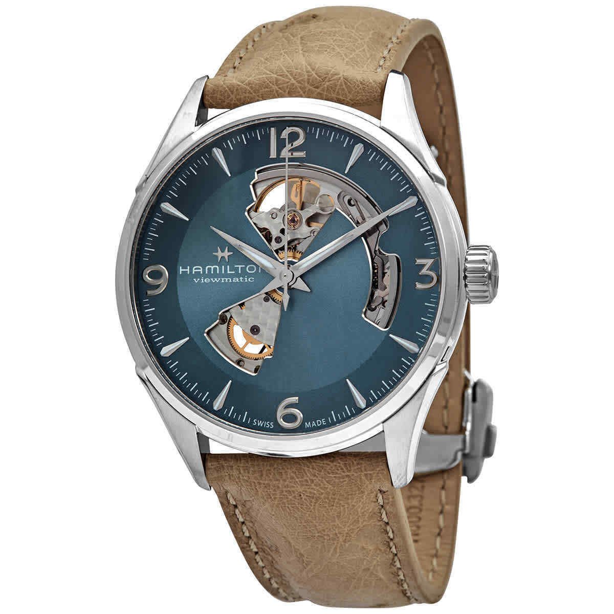 Hamilton H32705842 นาฬิกาผู้ชาย Jazzmaster Open Heart Automatic Men's Watch
