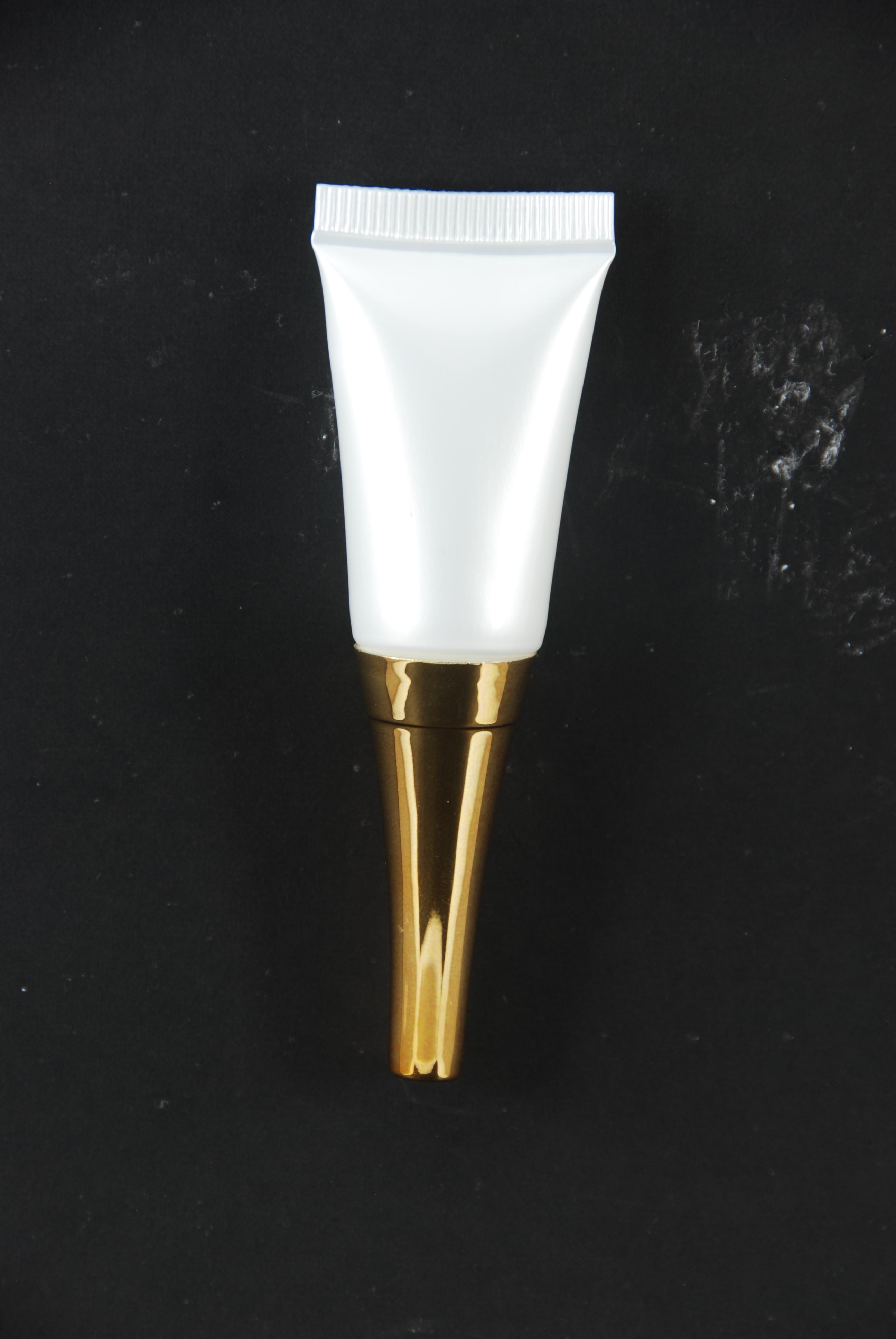 หลอดโฟม 5 กรัม สี ขาว (หัวทอง) แพคละ 10ชิ้น