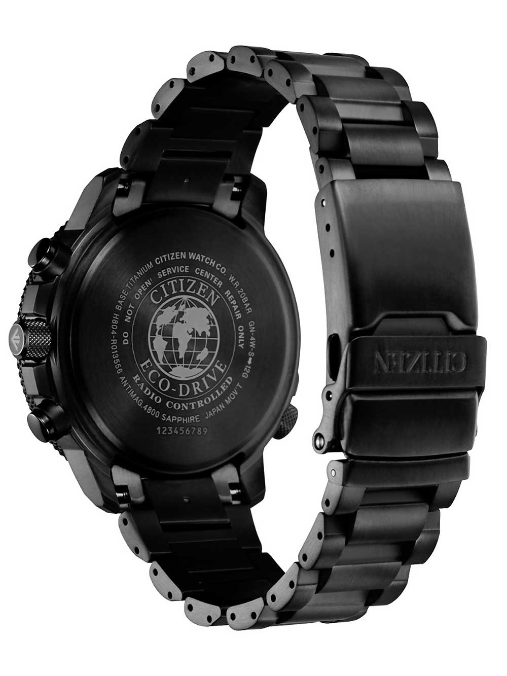 Citizen AT8195-85L นาฬิกาผู้ชาย Eco-Drive Promaster Sky Radio Controlled Super Titanium Chronograph Perpetual Calendar World Time Pilot Men's Watch