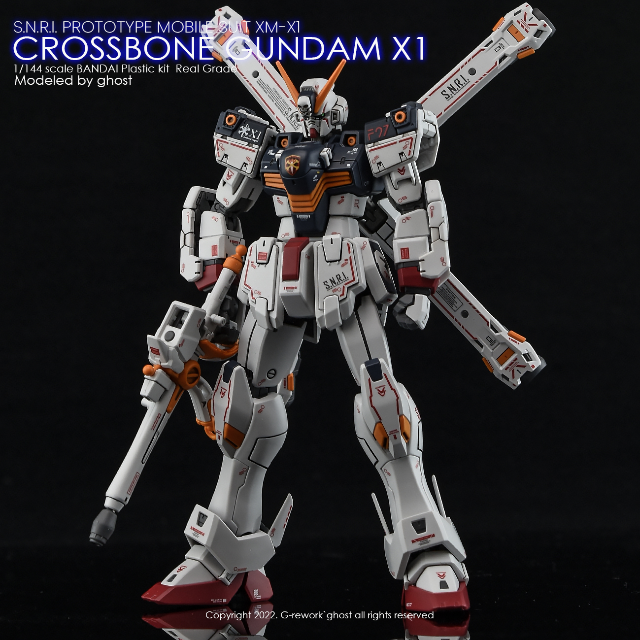 G-REWORK CUSTOM DECAL RG 1/144 CROSSBONE GUNDAM X1