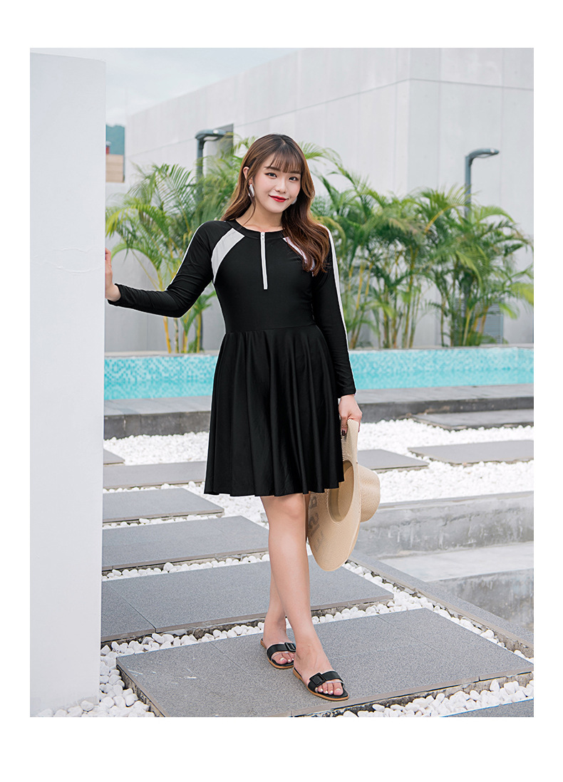 ชุดว่ายน้ำวันพีชคนอ้วน แขนยาว 6xl พร้อมส่ง: ชุดว่ายน้ำไซส์ใหญ่ชุดเที่ยวทะเลสีดำซิปหน้าแขนยาวแต่งแถบสีขาว มีกางเกงขาสั้นใส่ด้านในแบบสวยน่ารักมากๆจ้า: ขนาด- รอบอก 42 - 52 นิ้ว - เอว 38 - 48 นิ้ว - สะโพก 42 - 54 นิ้ว