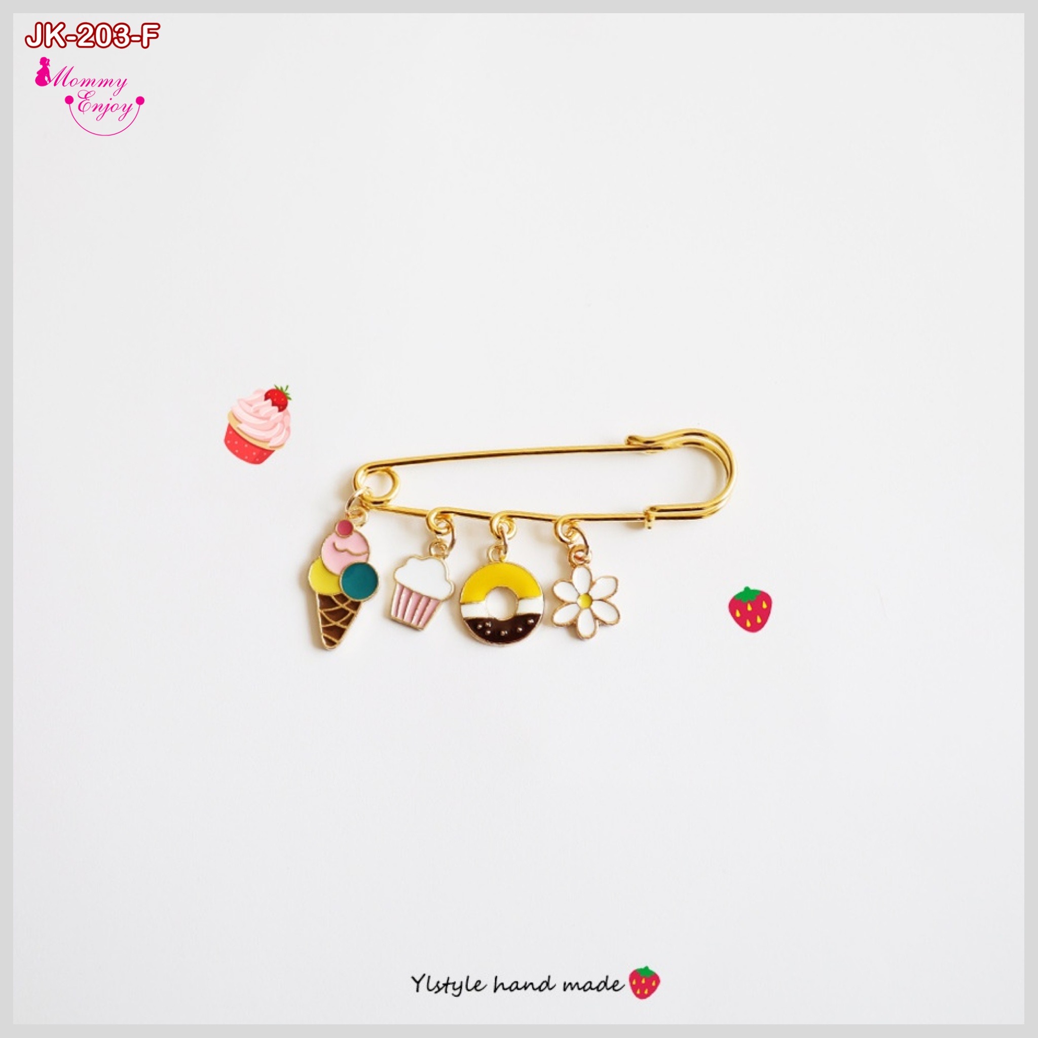 เข็มกลัดติดชุด เข็มกลัดคนท้อง ติดเพื่อความสวย หรือติดเพื่อความเชื่อก็ได้ น่ารักลงตัว เบเกอรี่