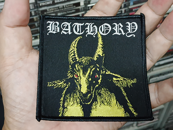 BATHORY 'Yellow Goat' Woven Patch อาร์มแบบทอ
