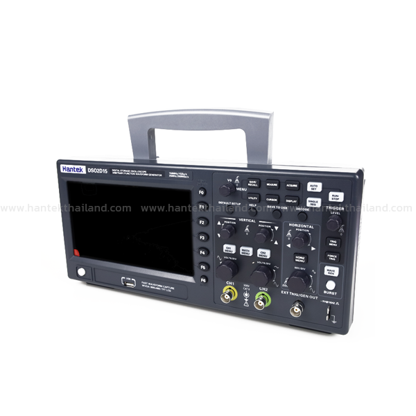 Hantek DSO2D15 ออสซิลโลสโคปแบบตั้งโต๊ะขนาด 150 MHz 2 ช่อง + ฟังก์ชันเจนเนอร์เรเตอร์