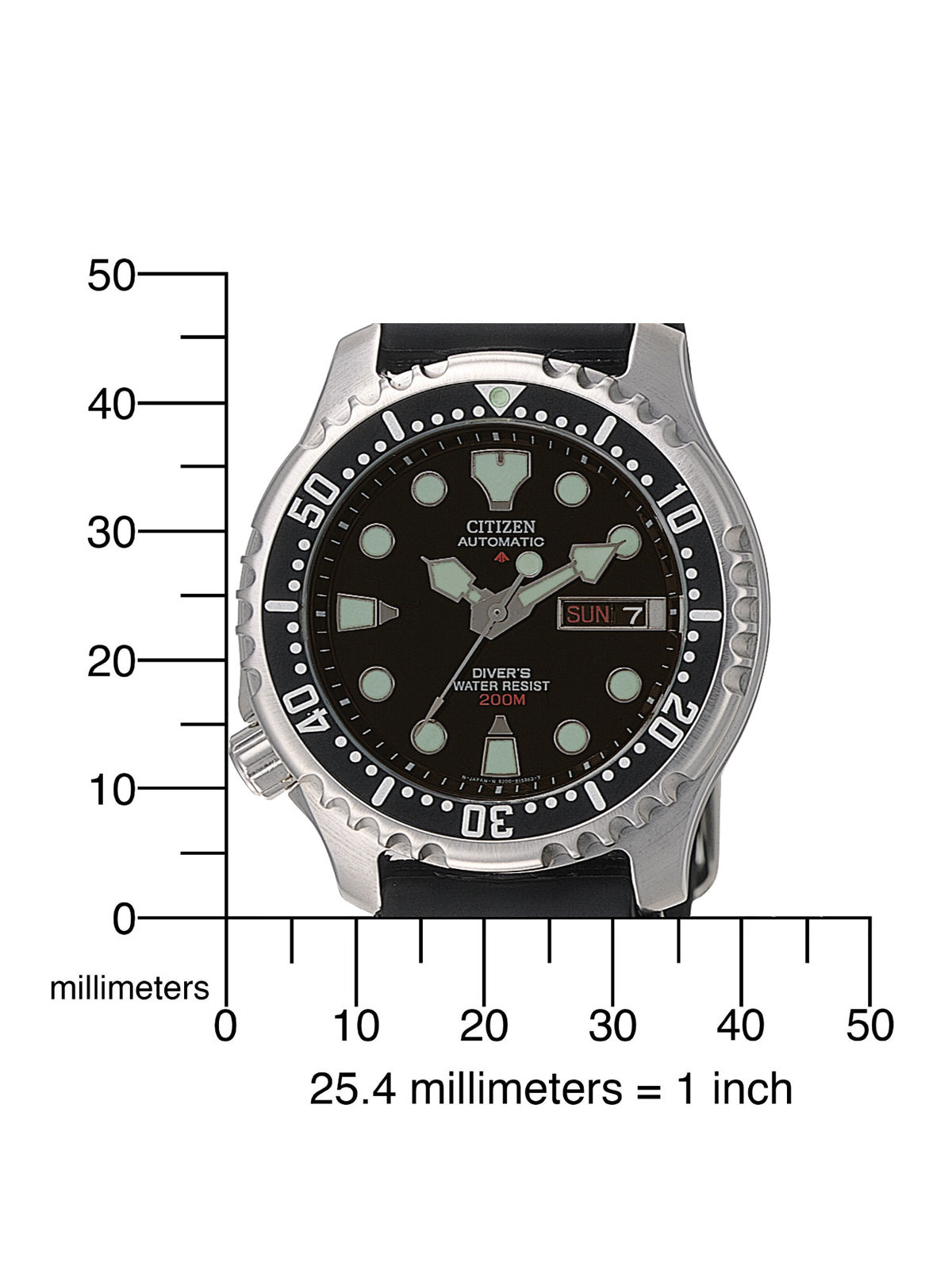 Citizen NY0040-09EEM นาฬิกาผู้ชาย Promaster Automatic Diver 200m Set Men's Watch