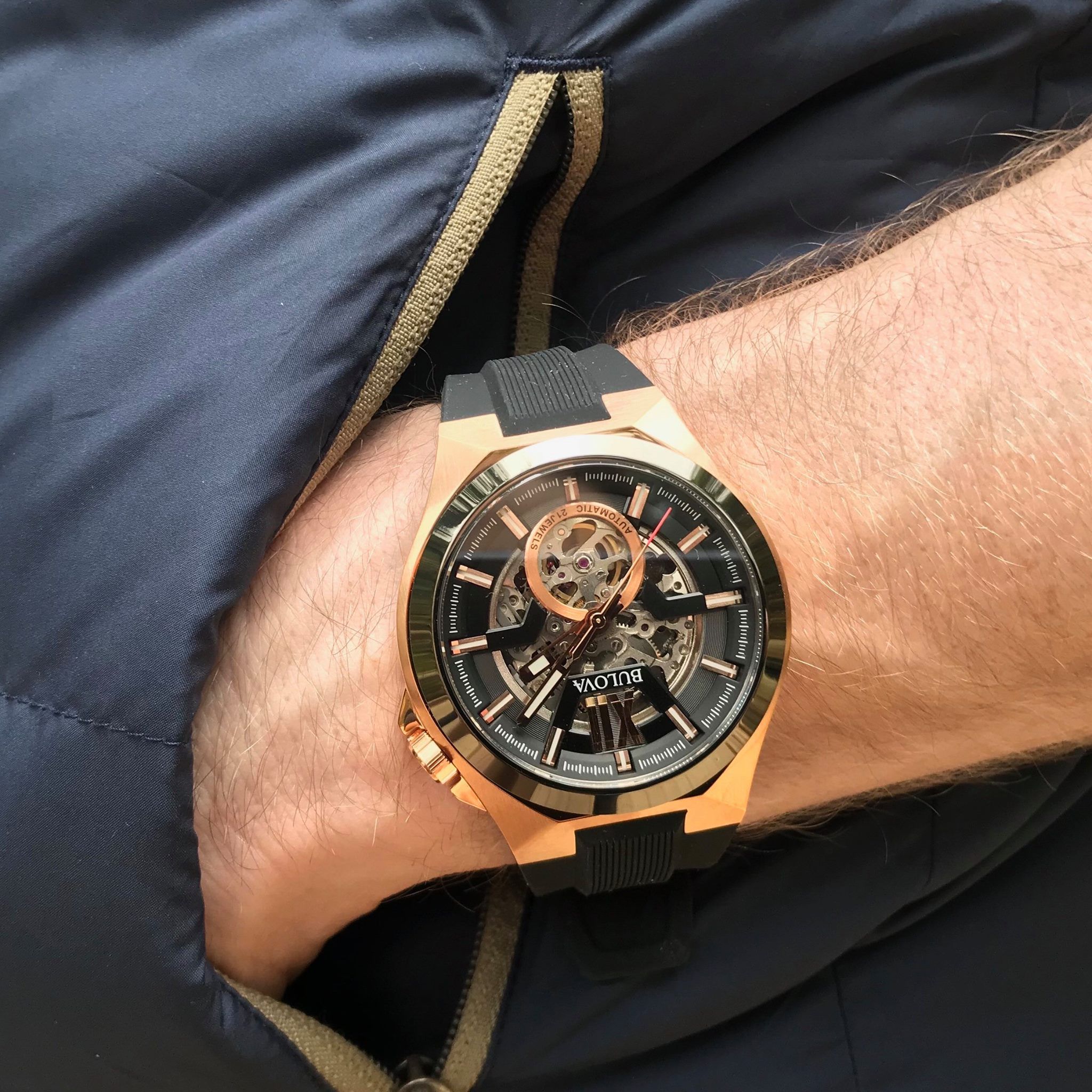 Bulova 98A177 นาฬิาผู้ชาย Bulova รุ่น 98A177, Classic Automatic Men's Watch