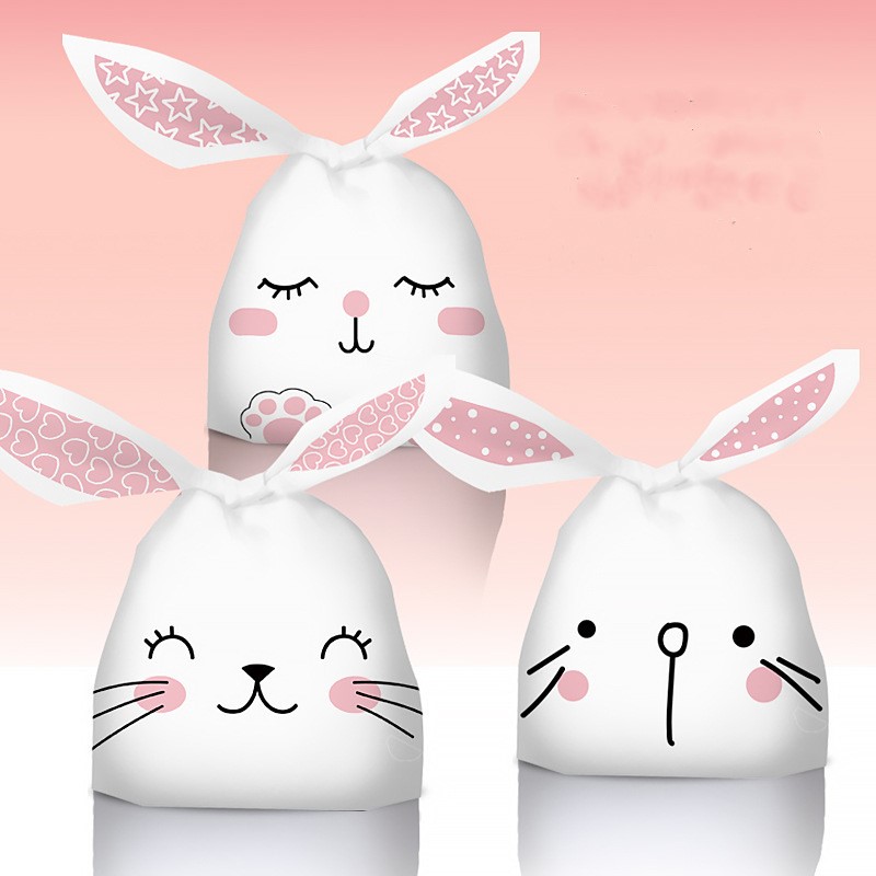 ถุงผูกหูกระต่าย ขนาด 13.5x22 ซม. แพ็คละ 47-50 ใบ (ชุดที่ 4/4)