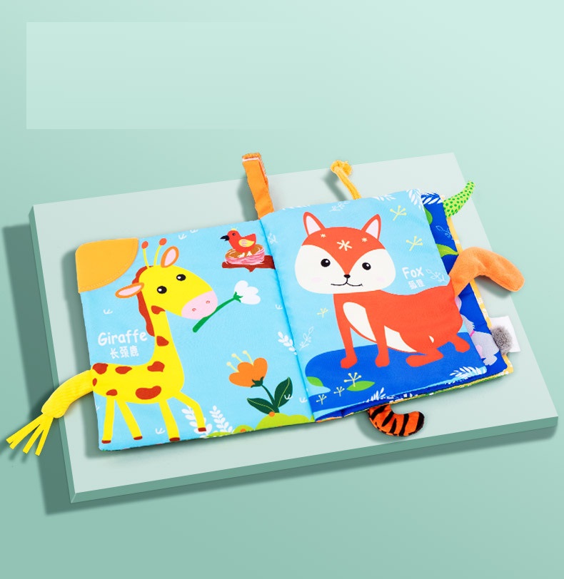 พรีออเดอร์ (Pre-order) Sozzy001 หนังสือผ้า สำหรับเด็ก มีหาง หนังสือผ้า ของเล่นเด็กเสริมพัฒนาการ