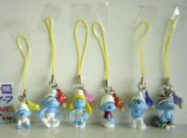 ฟิกเกอกาชาปอง Smurf 2011 Part 2 ครบชุด 6 ชิ้น (Takara Tomy) ญี่ปุ่น