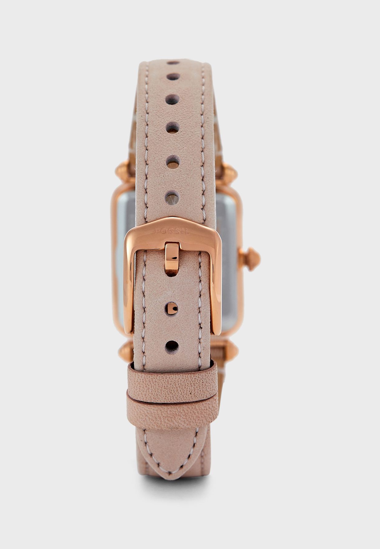 Fossil ES4718 นาฬิกาผู้หญิง Lyric Three-Hand Blush Leather Quartz Women's Watch