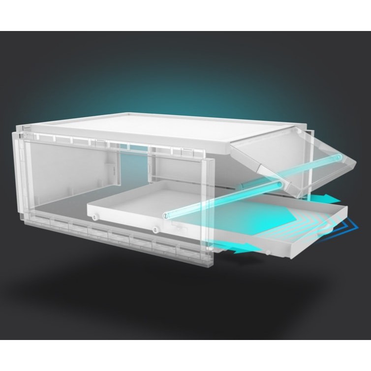 กล่องเก็บรองเท้า แบบลิ้นชักฝาสไลด์ (3 กล่อง/1เซ็ต) ไซส์ใหญ่