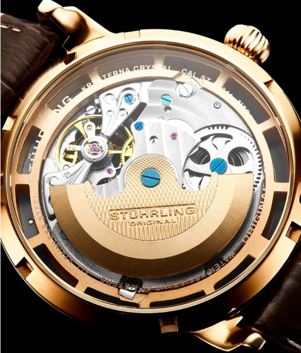 Stuhrling Original 371A.04 นาฬิกาผู้ชาย Luciano Automatic Skeleton Men's Watch