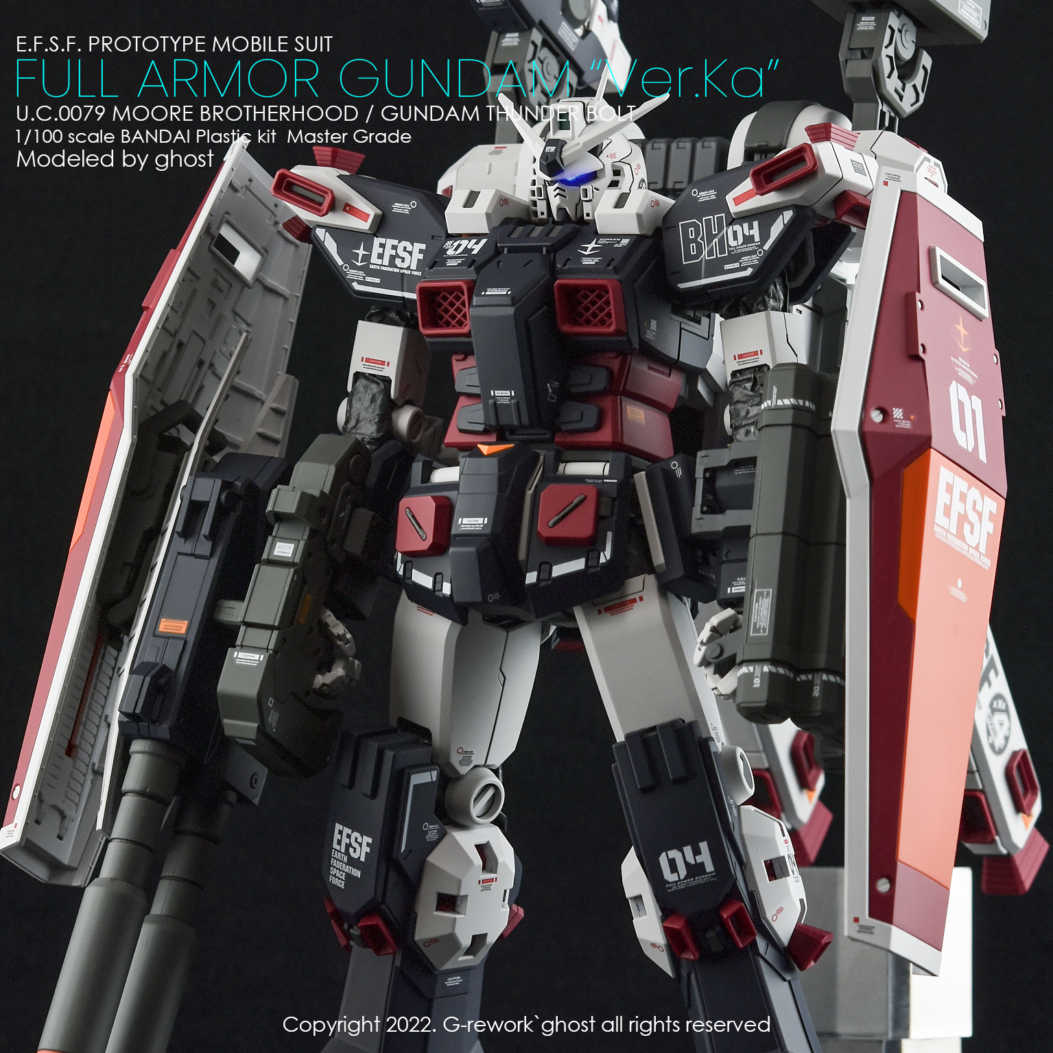 G-REWORK CUSTOM DECAL MG 1/100 FULL ARMOR GUNDAM VER.KA