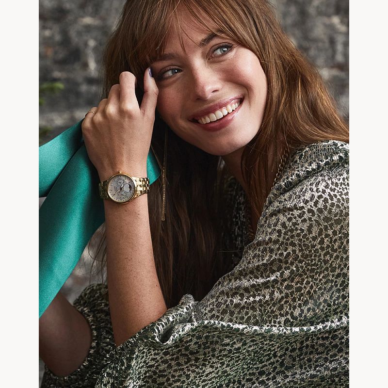 Citizen FD0002-57D นาฬิกาผู้หญิง Eco-Drive Calendrier Moon Phase Women's Watch