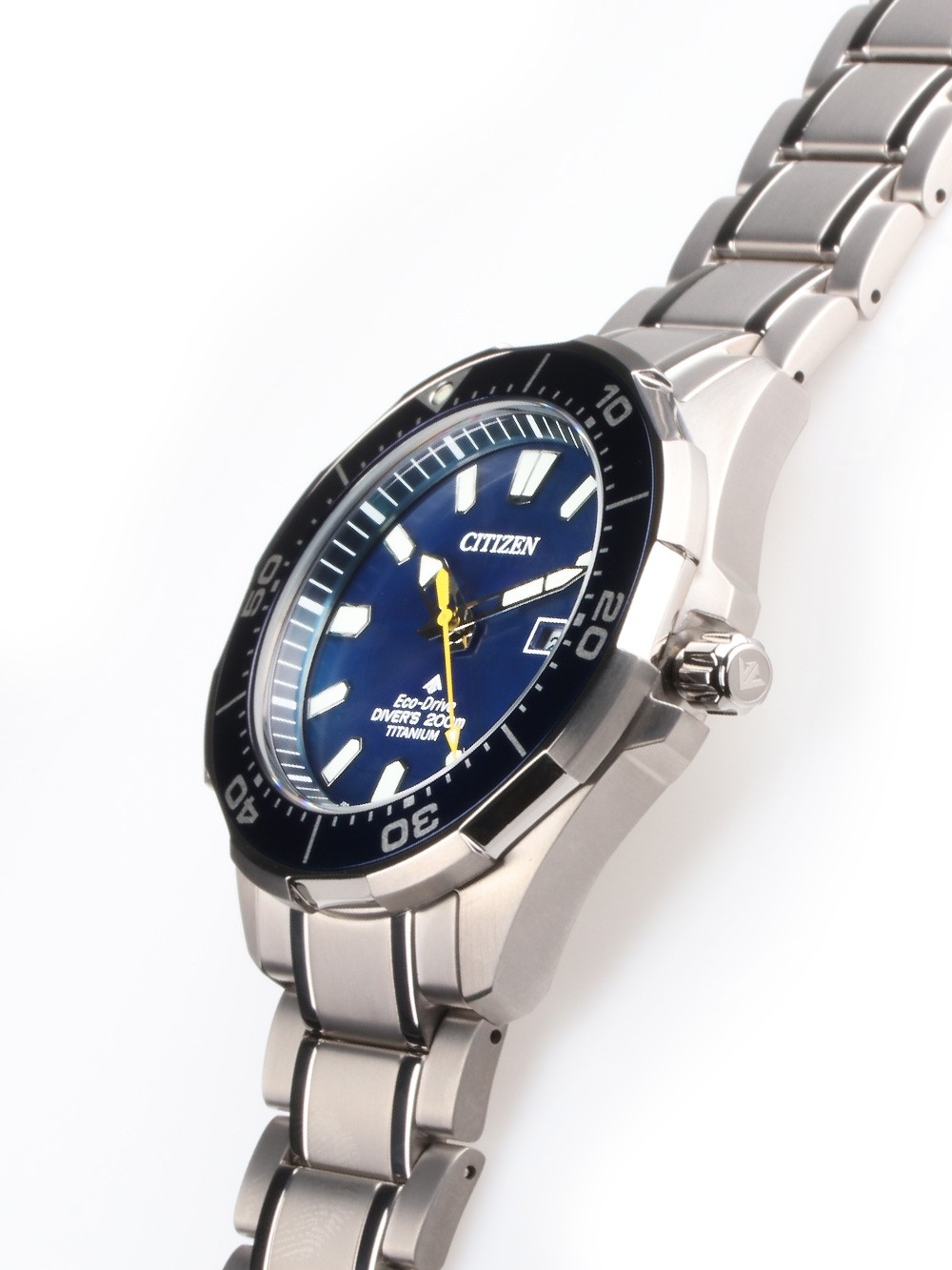 Citizen BN0201-88L นาฬิกาผู้ชาย Eco-Drive Promaster Marine Titanium Diver 200m Men's Watch
