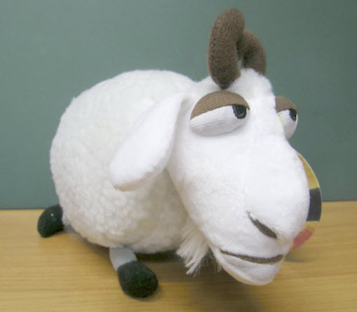 แกะขนปุย สีขาว ขนาดยาว 8 นิ้ว