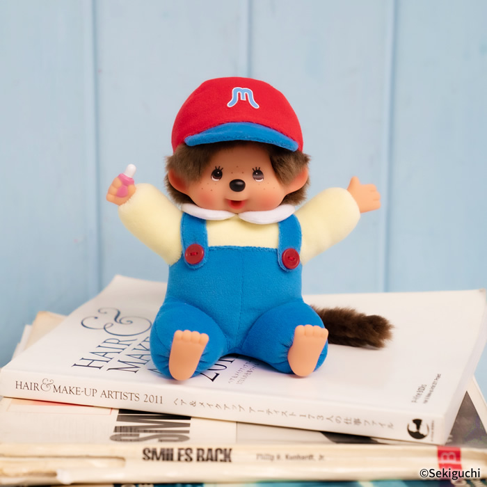 [PRE-ORDER] Monchhichi ตุ๊กตาม่อนชิชิคุง Size H16 x W17 x D12 cm นำเข้าจากญี่ปุ่น Memories Overalls Puwa Puwa 思い出 オーバーオール ぷわぷわ もんちっち