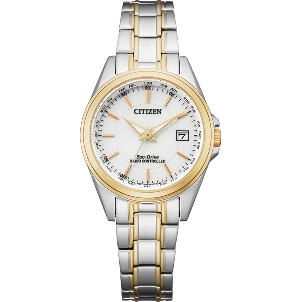 Citizen EC1186-85A นาฬิกาผู้หญิง Eco-Drive Radio Controlled Women's Watch