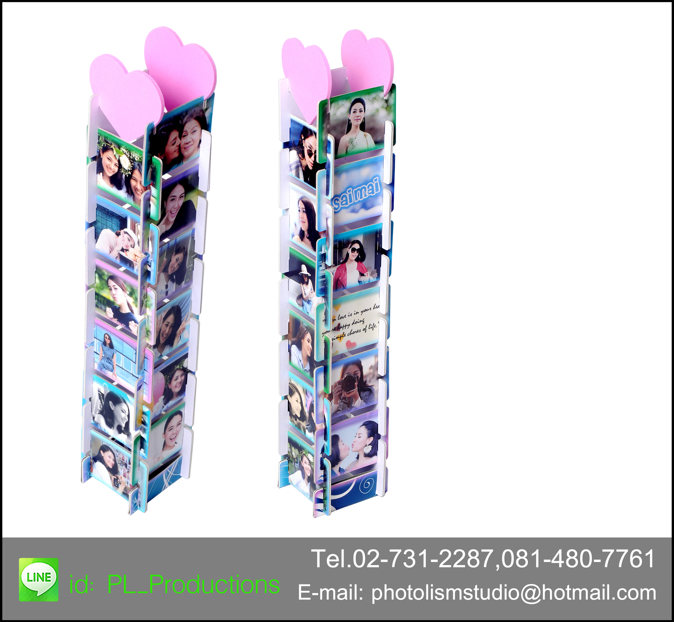 Tower Photo ขนาด 3x15 นิ้ว 2ชุด