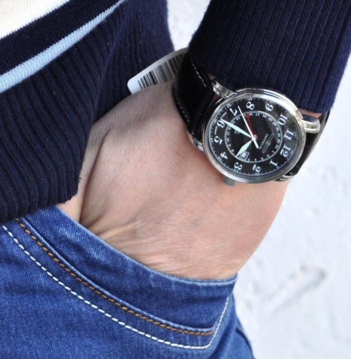 Zeppelin 7642-2 นาฬิกาผู้ชาย Zeppelin Model 7642-2, Series LZ127 Graf Men's Watch Made In Germany