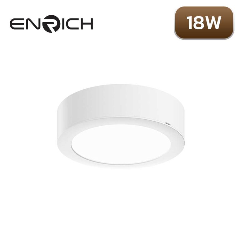 โคมไฟดาวน์ไลท์ LED หน้ากลม 18W ENRICH EASY-O สีขาว