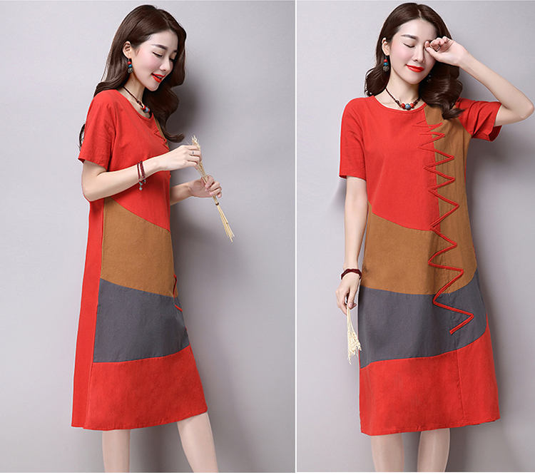 ชุดคลุมท้อง ลายแฟชั่น สีสันสดใสน่ารัก แดง น้ำตาล เทา M,L,XL,XXL