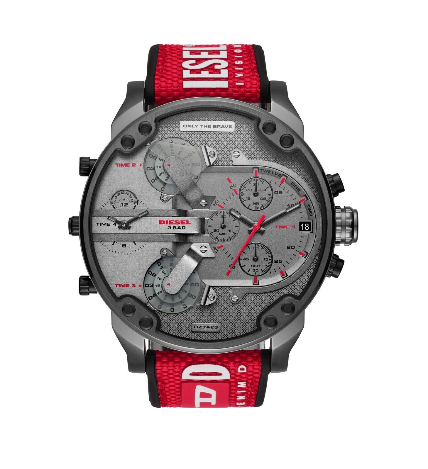 Diesel DZ7423 นาฬิกาผู้ชาย Mr. Daddy 2.0 Chronograph 4 Time Quartz Men's Watch